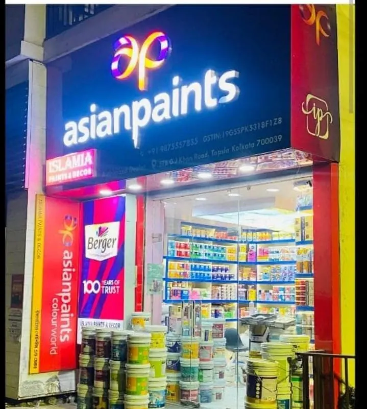 Berger Paints Kolkata — Islamia Paints & Decor, 57B Gulam Jilani Khan Road, Topsia, Kolkata